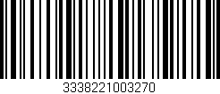 Código de barras (EAN, GTIN, SKU, ISBN): '3338221003270'