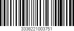 Código de barras (EAN, GTIN, SKU, ISBN): '3338221003751'