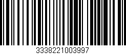 Código de barras (EAN, GTIN, SKU, ISBN): '3338221003997'