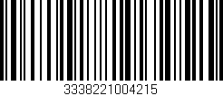 Código de barras (EAN, GTIN, SKU, ISBN): '3338221004215'