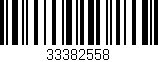 Código de barras (EAN, GTIN, SKU, ISBN): '33382558'
