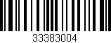 Código de barras (EAN, GTIN, SKU, ISBN): '33383004'