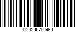 Código de barras (EAN, GTIN, SKU, ISBN): '3338338789463'