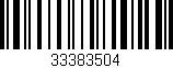 Código de barras (EAN, GTIN, SKU, ISBN): '33383504'