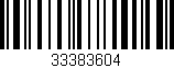 Código de barras (EAN, GTIN, SKU, ISBN): '33383604'