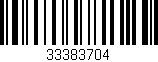 Código de barras (EAN, GTIN, SKU, ISBN): '33383704'