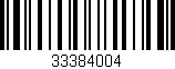 Código de barras (EAN, GTIN, SKU, ISBN): '33384004'