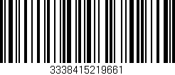 Código de barras (EAN, GTIN, SKU, ISBN): '3338415219661'