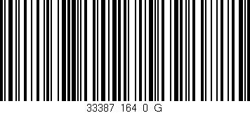 Código de barras (EAN, GTIN, SKU, ISBN): '33387_164_0_G'