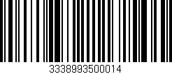 Código de barras (EAN, GTIN, SKU, ISBN): '3338993500014'