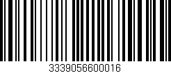 Código de barras (EAN, GTIN, SKU, ISBN): '3339056600016'