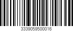 Código de barras (EAN, GTIN, SKU, ISBN): '3339059500016'