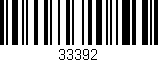 Código de barras (EAN, GTIN, SKU, ISBN): '33392'
