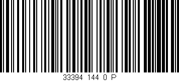 Código de barras (EAN, GTIN, SKU, ISBN): '33394_144_0_P'