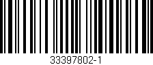 Código de barras (EAN, GTIN, SKU, ISBN): '33397802-1'
