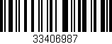 Código de barras (EAN, GTIN, SKU, ISBN): '33406987'