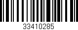 Código de barras (EAN, GTIN, SKU, ISBN): '33410285'