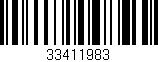 Código de barras (EAN, GTIN, SKU, ISBN): '33411983'