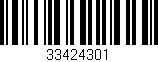Código de barras (EAN, GTIN, SKU, ISBN): '33424301'