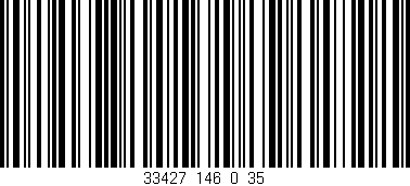 Código de barras (EAN, GTIN, SKU, ISBN): '33427_146_0_35'