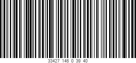 Código de barras (EAN, GTIN, SKU, ISBN): '33427_146_0_39/40'