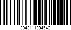 Código de barras (EAN, GTIN, SKU, ISBN): '3343111084543'