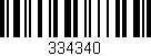 Código de barras (EAN, GTIN, SKU, ISBN): '334340'