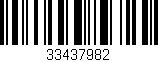 Código de barras (EAN, GTIN, SKU, ISBN): '33437982'