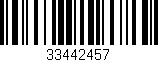Código de barras (EAN, GTIN, SKU, ISBN): '33442457'