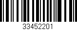 Código de barras (EAN, GTIN, SKU, ISBN): '33452201'