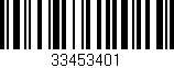 Código de barras (EAN, GTIN, SKU, ISBN): '33453401'