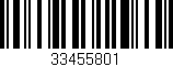 Código de barras (EAN, GTIN, SKU, ISBN): '33455801'