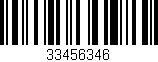 Código de barras (EAN, GTIN, SKU, ISBN): '33456346'