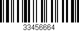 Código de barras (EAN, GTIN, SKU, ISBN): '33456664'