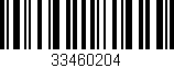 Código de barras (EAN, GTIN, SKU, ISBN): '33460204'