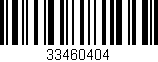 Código de barras (EAN, GTIN, SKU, ISBN): '33460404'