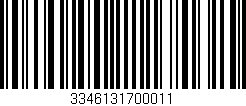 Código de barras (EAN, GTIN, SKU, ISBN): '3346131700011'