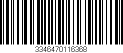 Código de barras (EAN, GTIN, SKU, ISBN): '3346470116368'