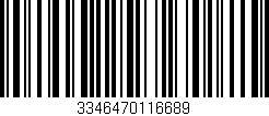 Código de barras (EAN, GTIN, SKU, ISBN): '3346470116689'