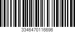 Código de barras (EAN, GTIN, SKU, ISBN): '3346470116696'