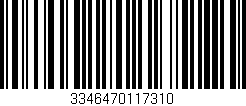 Código de barras (EAN, GTIN, SKU, ISBN): '3346470117310'