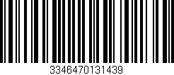 Código de barras (EAN, GTIN, SKU, ISBN): '3346470131439'