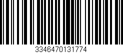 Código de barras (EAN, GTIN, SKU, ISBN): '3346470131774'