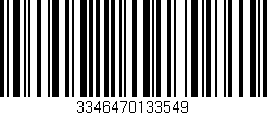 Código de barras (EAN, GTIN, SKU, ISBN): '3346470133549'