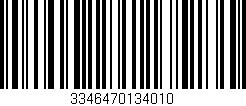 Código de barras (EAN, GTIN, SKU, ISBN): '3346470134010'