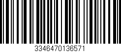 Código de barras (EAN, GTIN, SKU, ISBN): '3346470136571'
