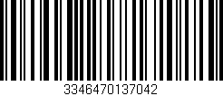 Código de barras (EAN, GTIN, SKU, ISBN): '3346470137042'