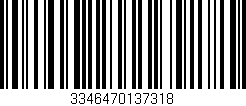 Código de barras (EAN, GTIN, SKU, ISBN): '3346470137318'