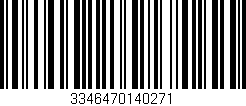 Código de barras (EAN, GTIN, SKU, ISBN): '3346470140271'