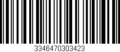 Código de barras (EAN, GTIN, SKU, ISBN): '3346470303423'